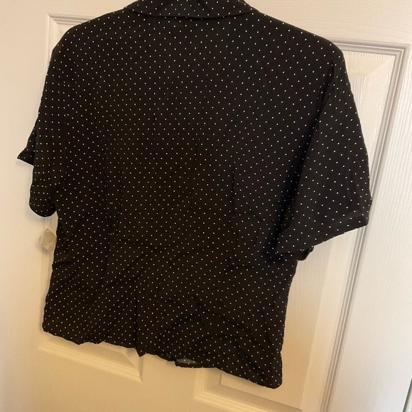 Talbots petite size medium black and white, polka dot - Picture 5 of 6